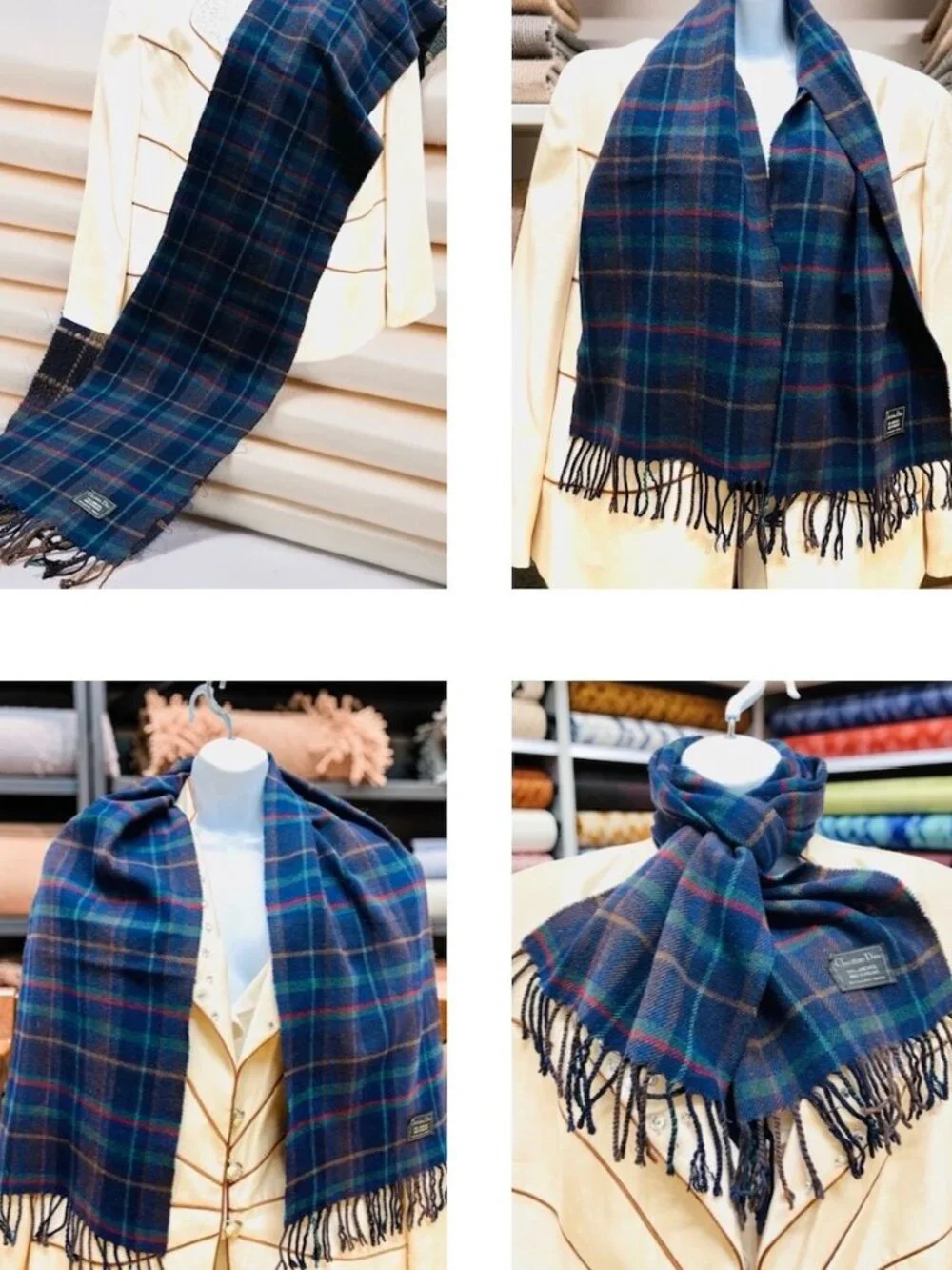 England Made Christian Dior Wool Scaf 60